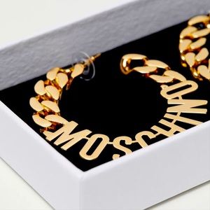 Moschino H&M Gold Hoop Earrings